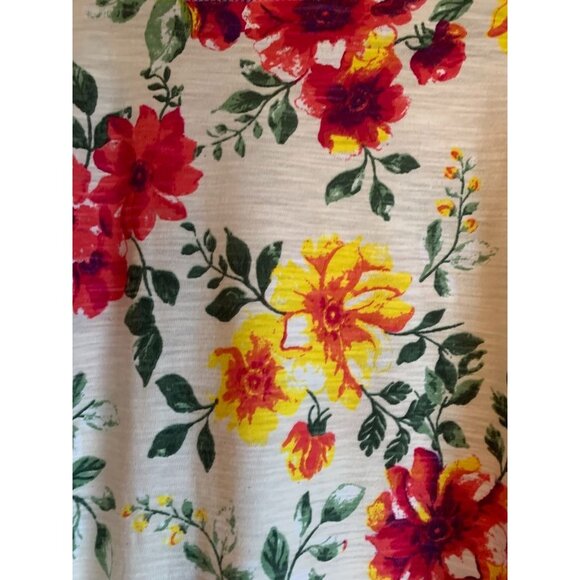 Women Within Floral Cottage Core Beachy Lace Sleeve Tunic Dress 2X Cotton/Polyes - Picture 9 of 16